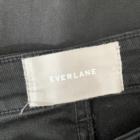 Everlane Black The Slim Leg Crop Regular Denim Jeans Size 2 - Picture 15 of 16